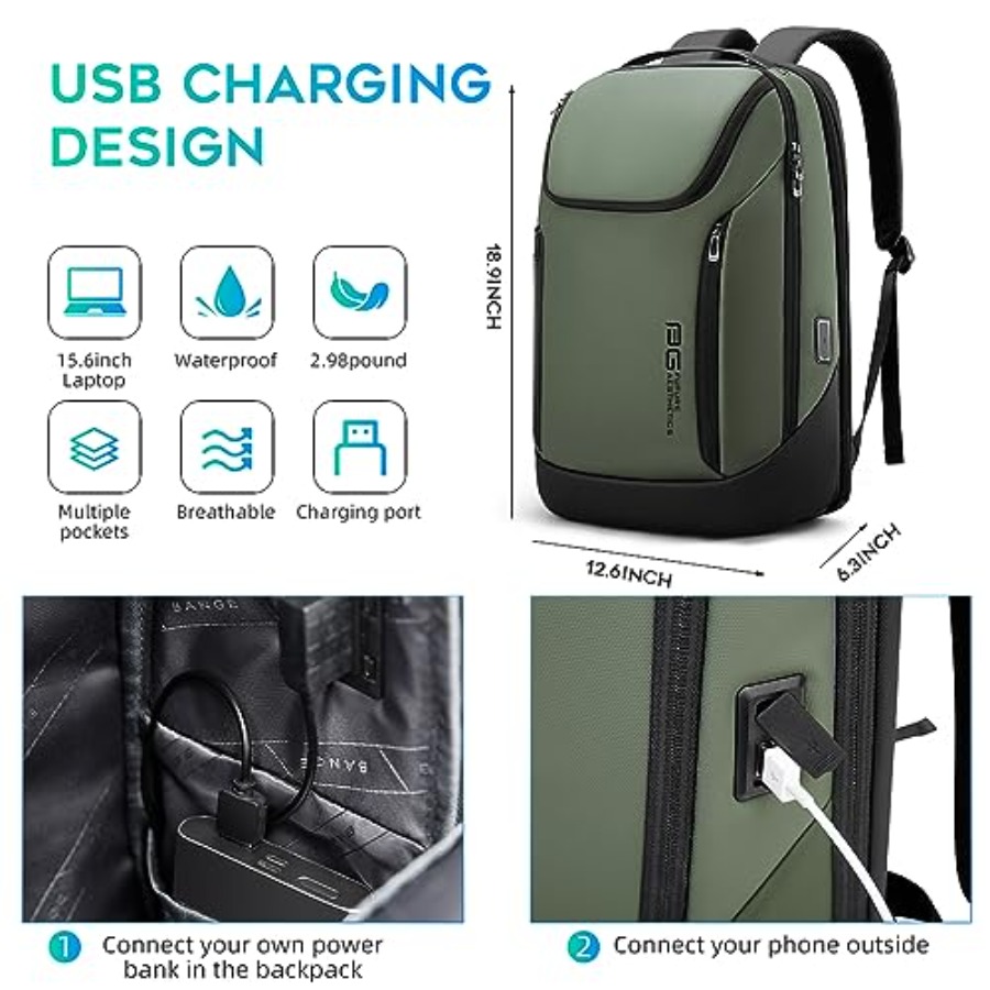 Business Smart Backpack Waterp - Laptop Backpack 15.6 recensie en prijs