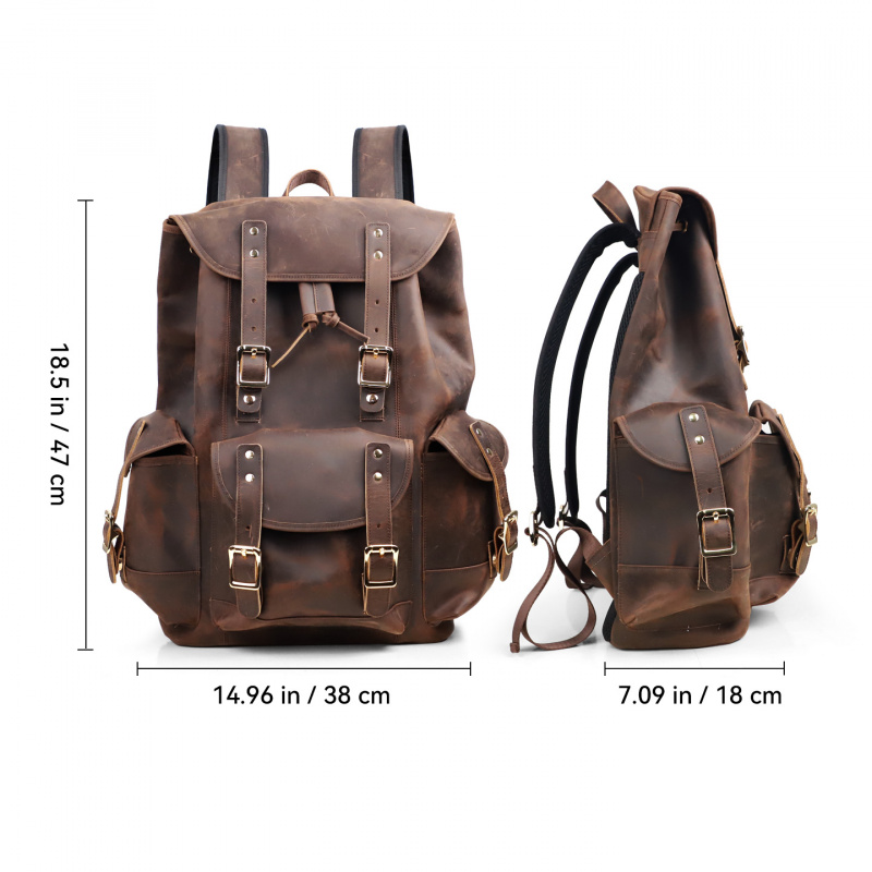 New Arrivals Leather Backpack  - Leather Backpack Vintage recensie en prijs