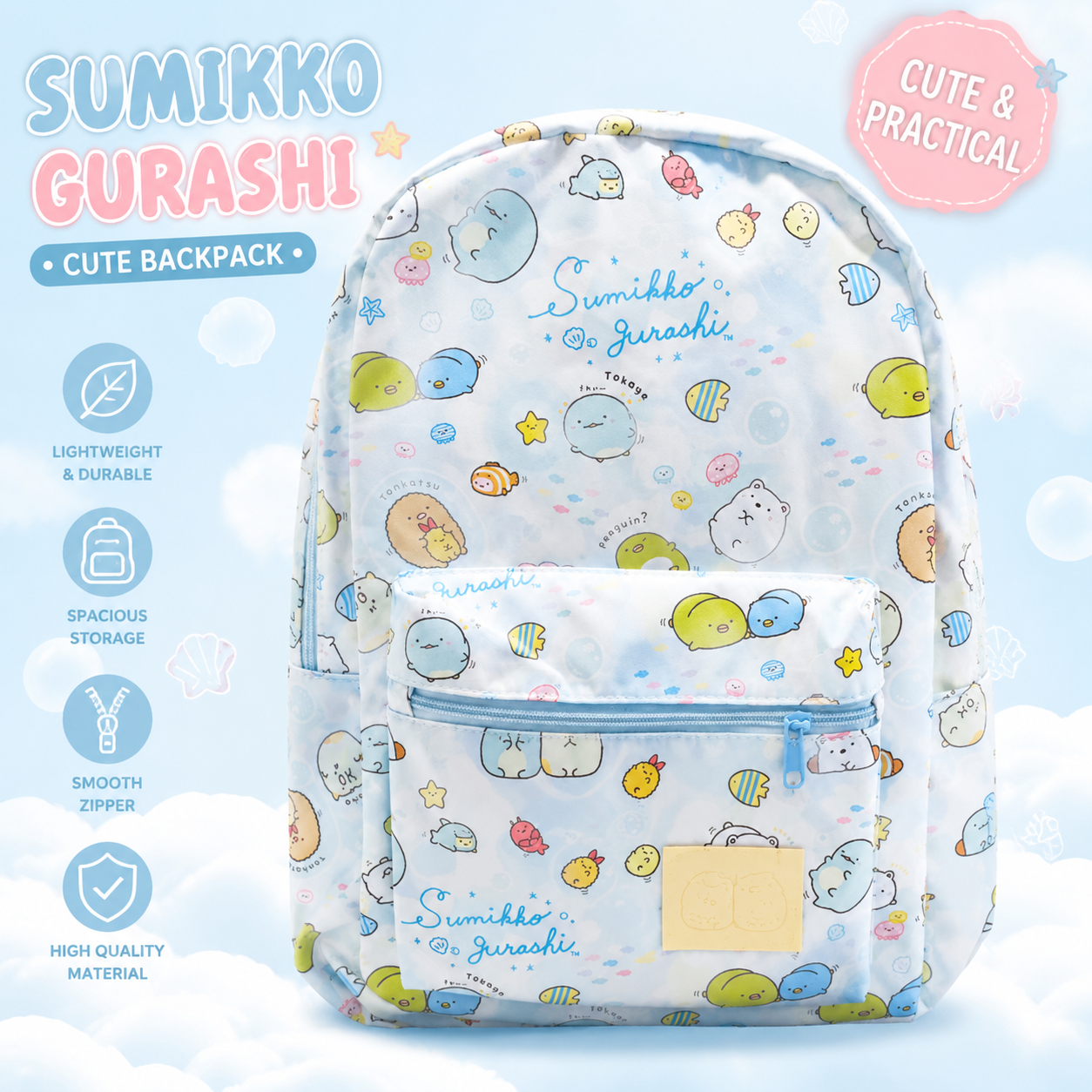 Kawaii Sumikko Gurashi Sea Fri - School Backpack Teen recensie en prijs