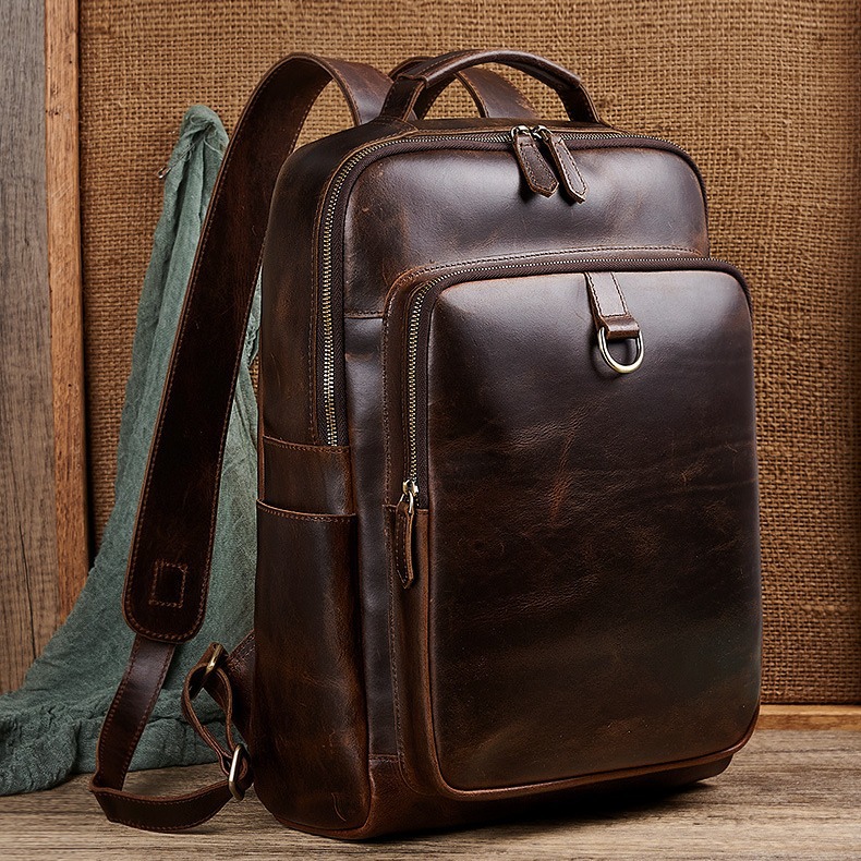 Men's Top Grain Waxed Leather  - Leather Backpack Vintage recensie en prijs