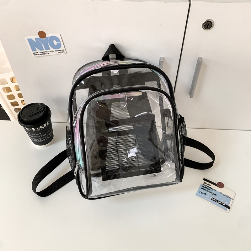 PVC Transparent Zipper Large C - Fashion Backpack Women recensie en prijs
