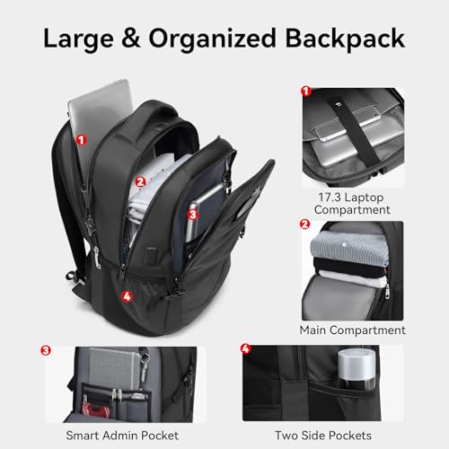 17.3'' Laptop Backpack for Men - Travel Backpack Anti Theft recensie en prijs