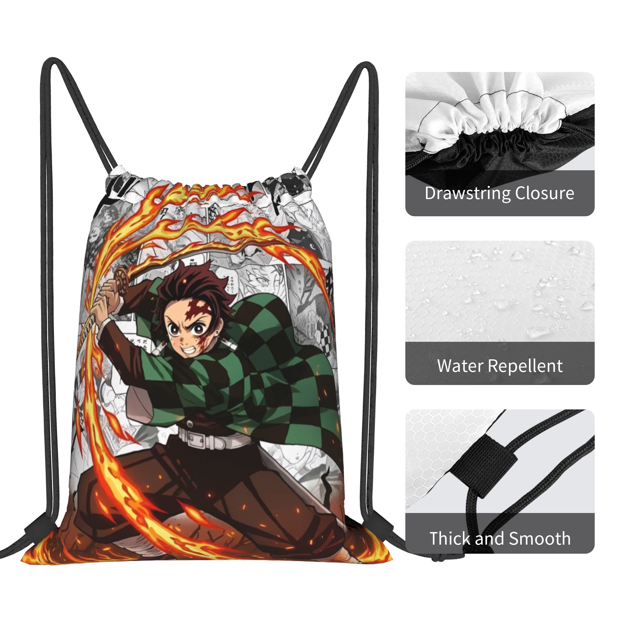 D-Demons Slayers Drawstring Ba - Drawstring Gym Bag recensie en prijs