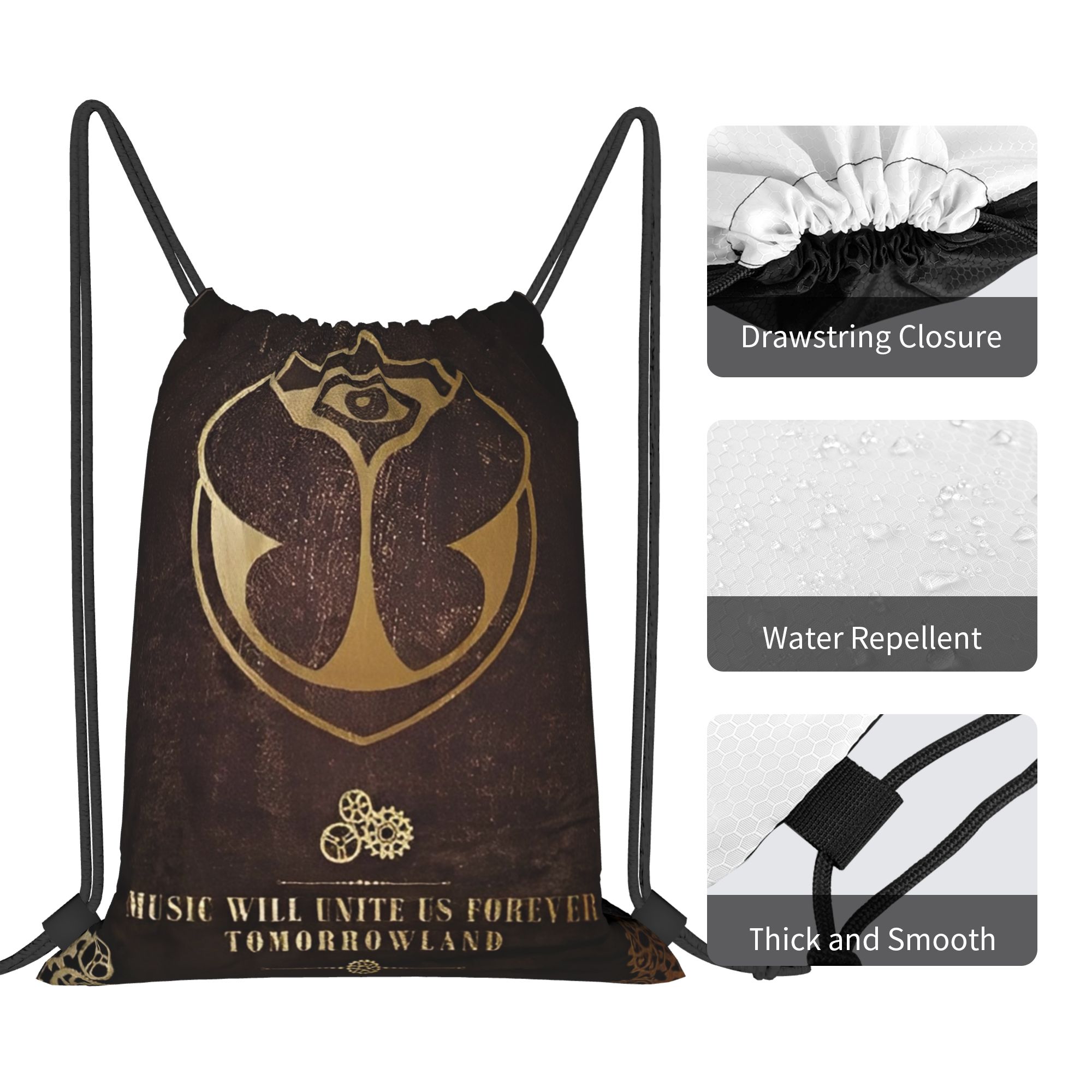 Tomorrowlands  Drawstring Bags - Drawstring Gym Bag recensie en prijs