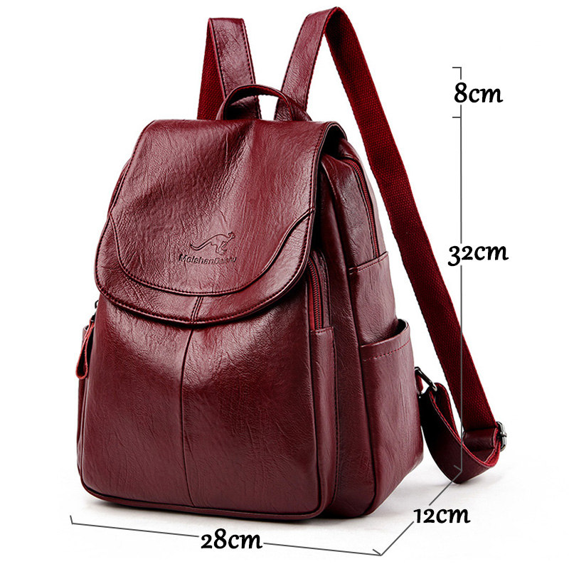 9 Color Women Soft Leather Bac - Leather Backpack Vintage recensie en prijs