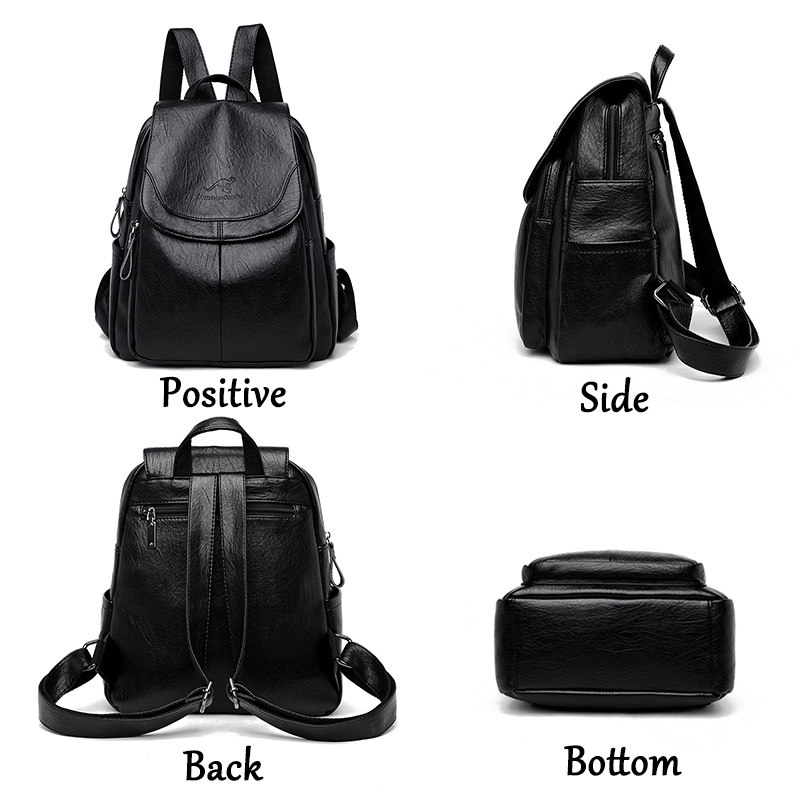 9 Color Women Soft Leather Bac - Leather Backpack Vintage recensie en prijs