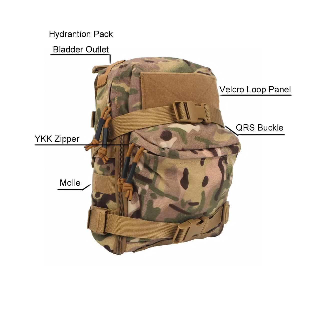 Mini Hydration Bag Outdoor Tac - Hydration Pack Outdoor recensie en prijs