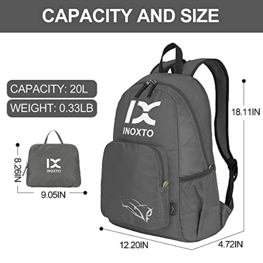 INOXTO 20L Lightweight Hiking  - Foldable Backpack Small recensie en prijs