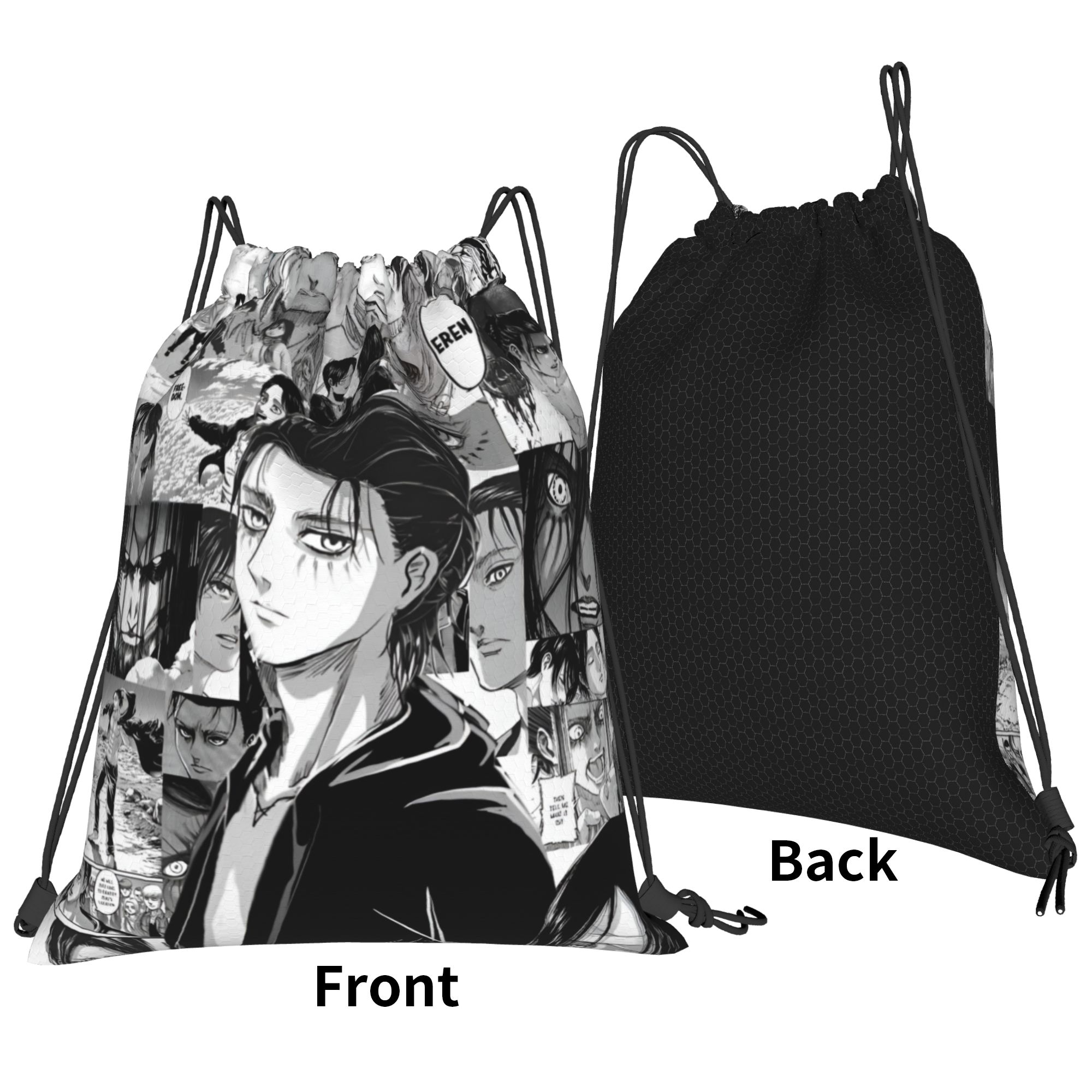 Custom Attacks on Titans Draws - Drawstring Gym Bag recensie en prijs