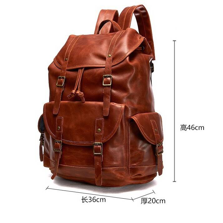 XZAN Men S Bags Fashion Europe - Leather Backpack Vintage recensie en prijs