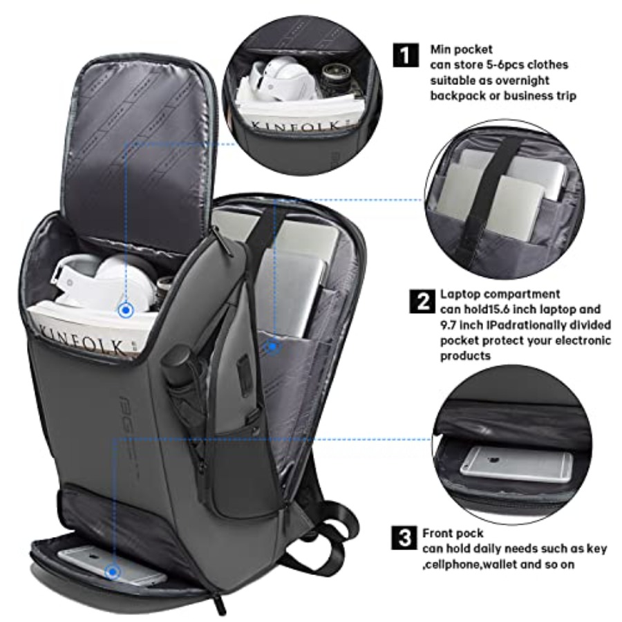 Business Laptop Smart backpack - Laptop Backpack 15.6 recensie en prijs
