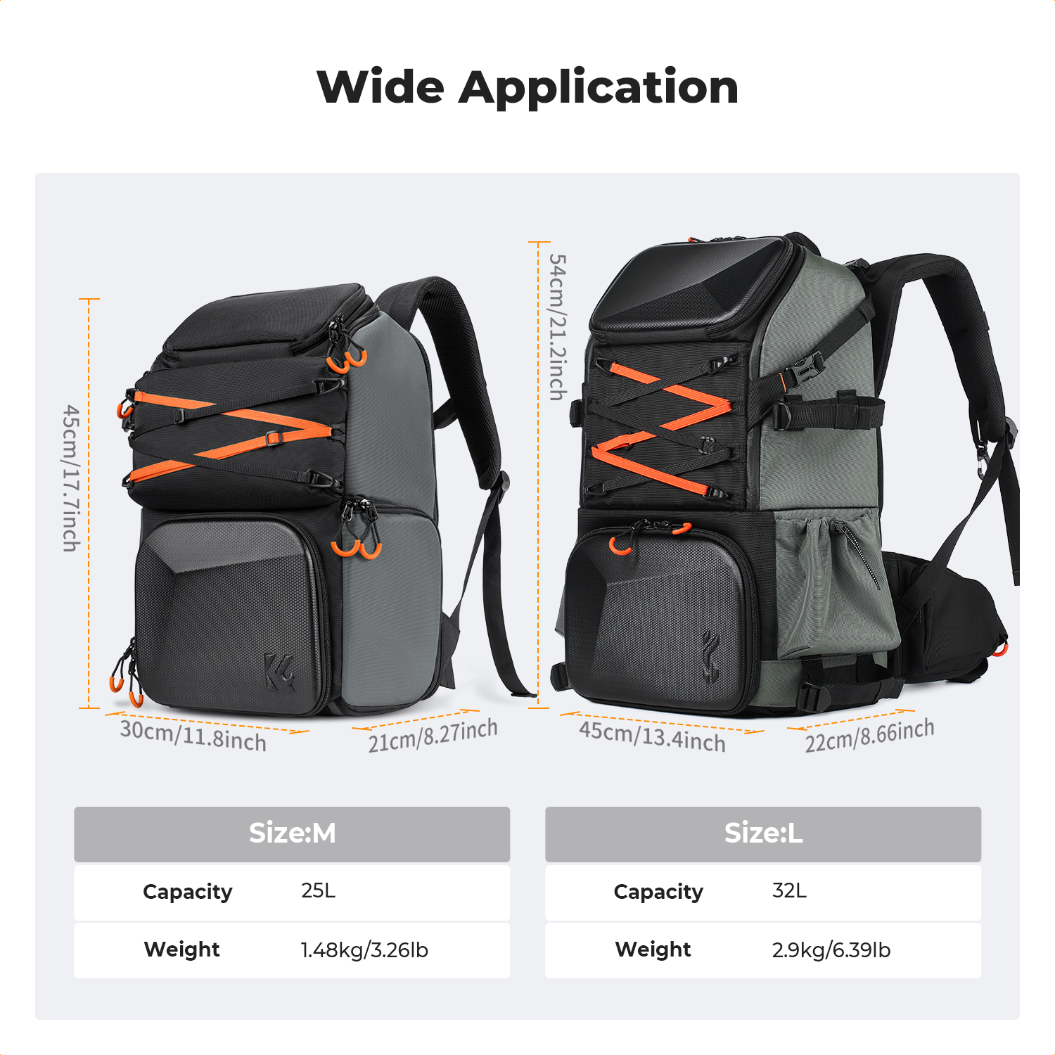 K&F CONCEPT 25L Outdoor Camera - Rain Cover Backpack recensie en prijs