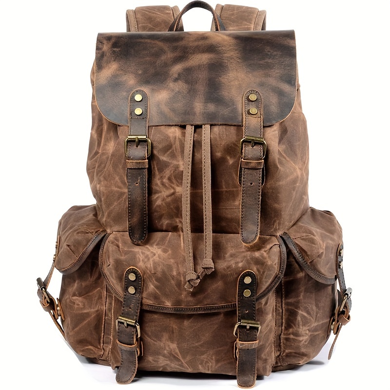 Vintage Men'S Leather Backpack - Leather Backpack Vintage recensie en prijs