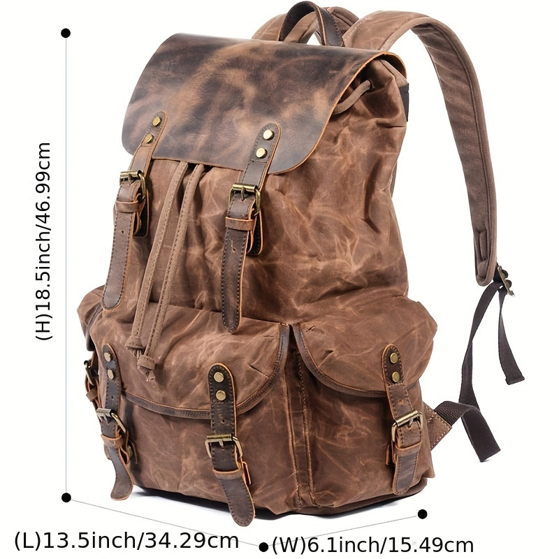Vintage Men'S Leather Backpack - Leather Backpack Vintage recensie en prijs