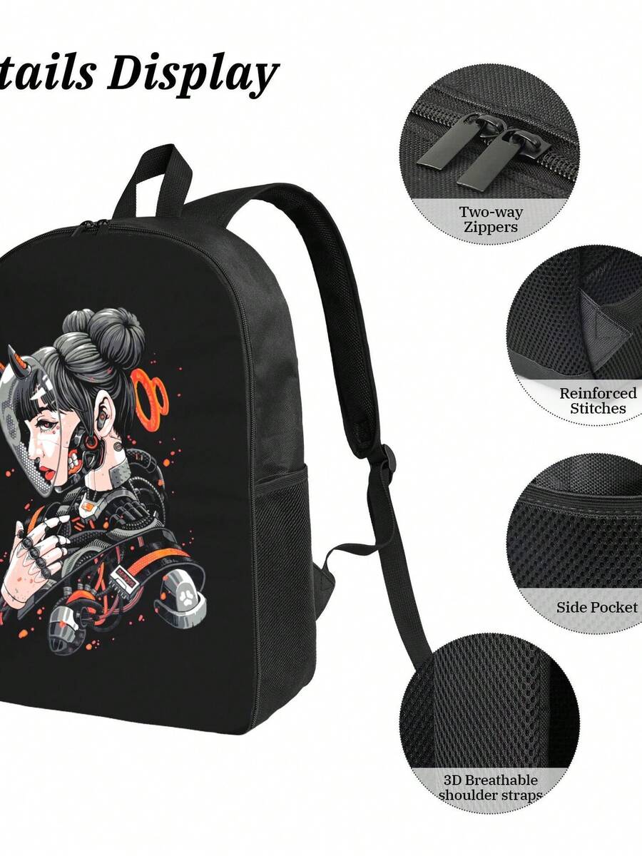 Cyberpunk Cyborg Girl Waterpro - Travel Backpack Anti Theft recensie en prijs