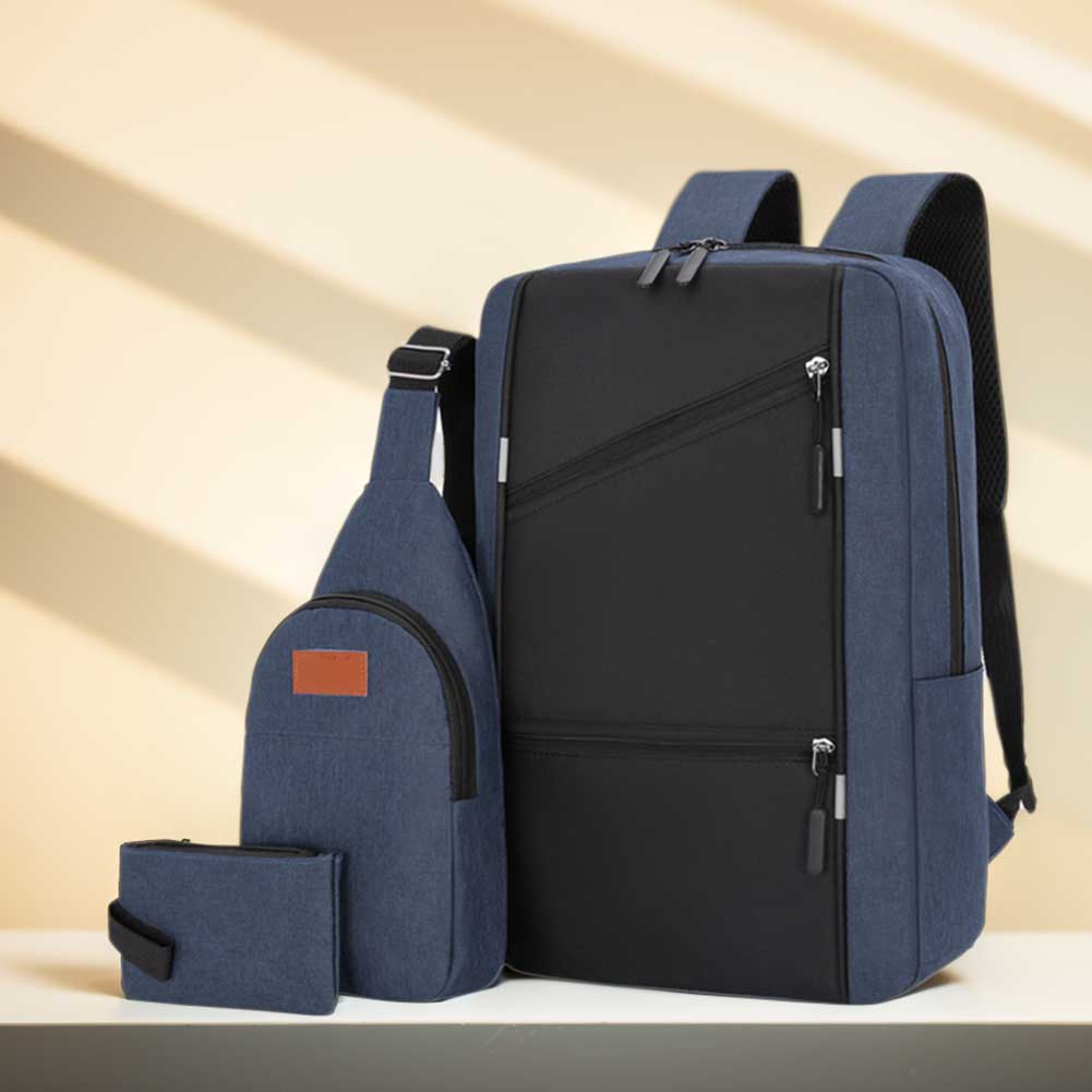 3Pcs Casual Bag Set Versatile  - Travel Backpack Anti Theft recensie en prijs