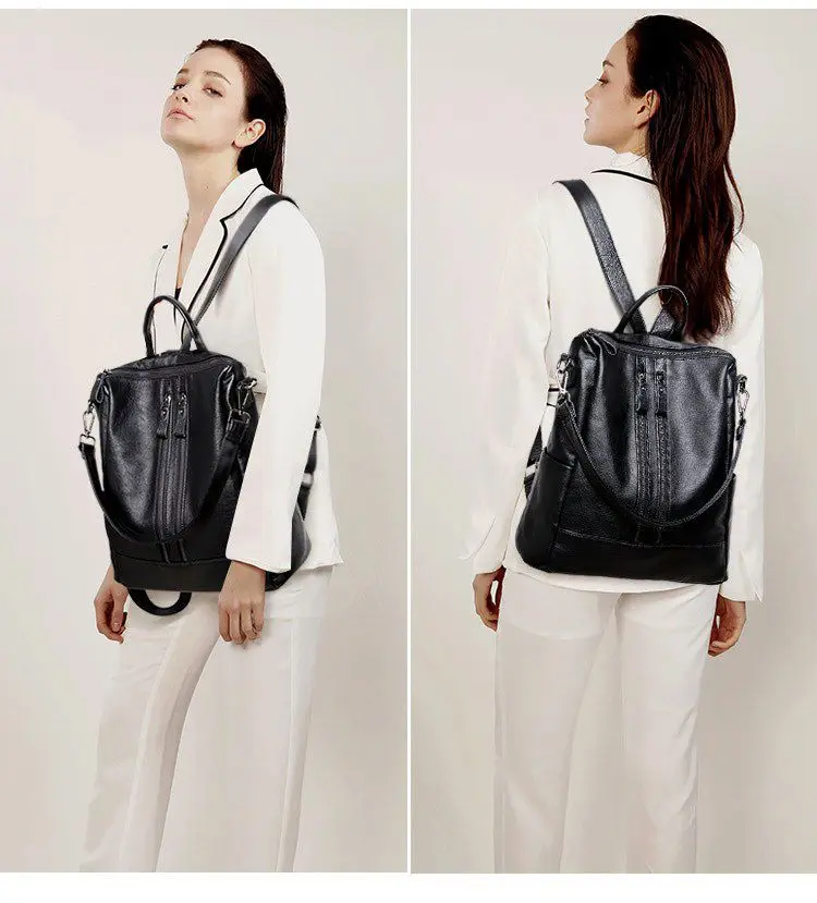 Women Soft Leather Backpack Sc - Canvas Backpack Casual recensie en prijs
