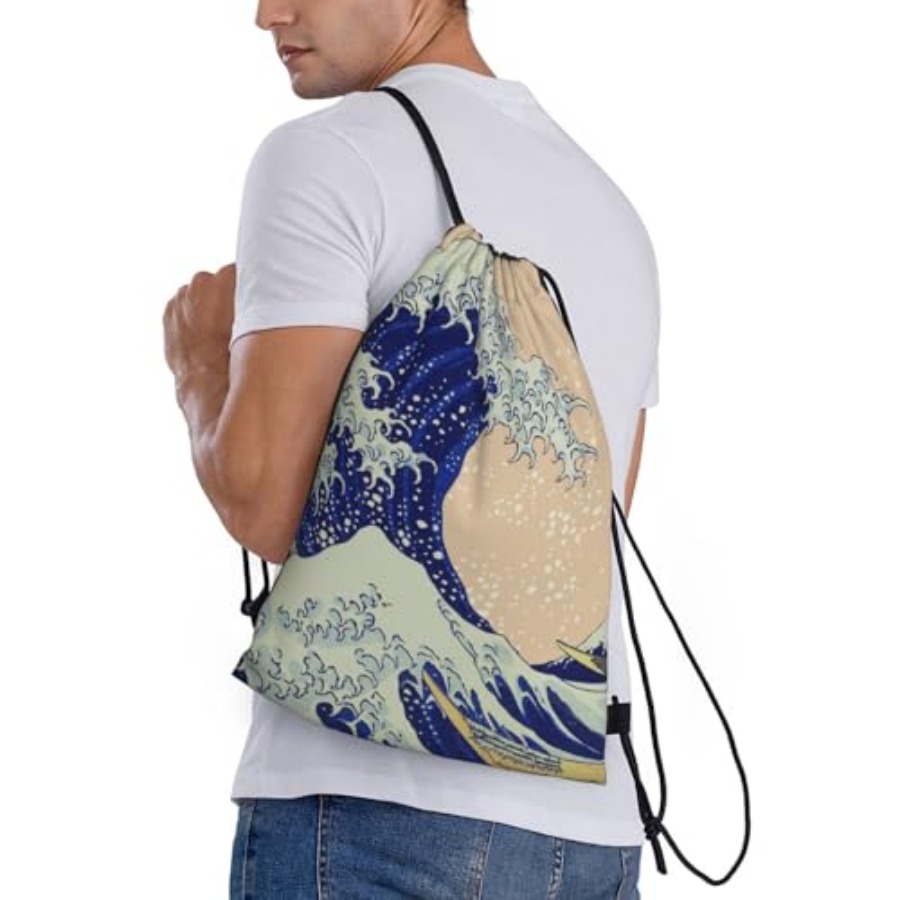 Japanese Kanagawa Ocean Great  - Drawstring Gym Bag recensie en prijs