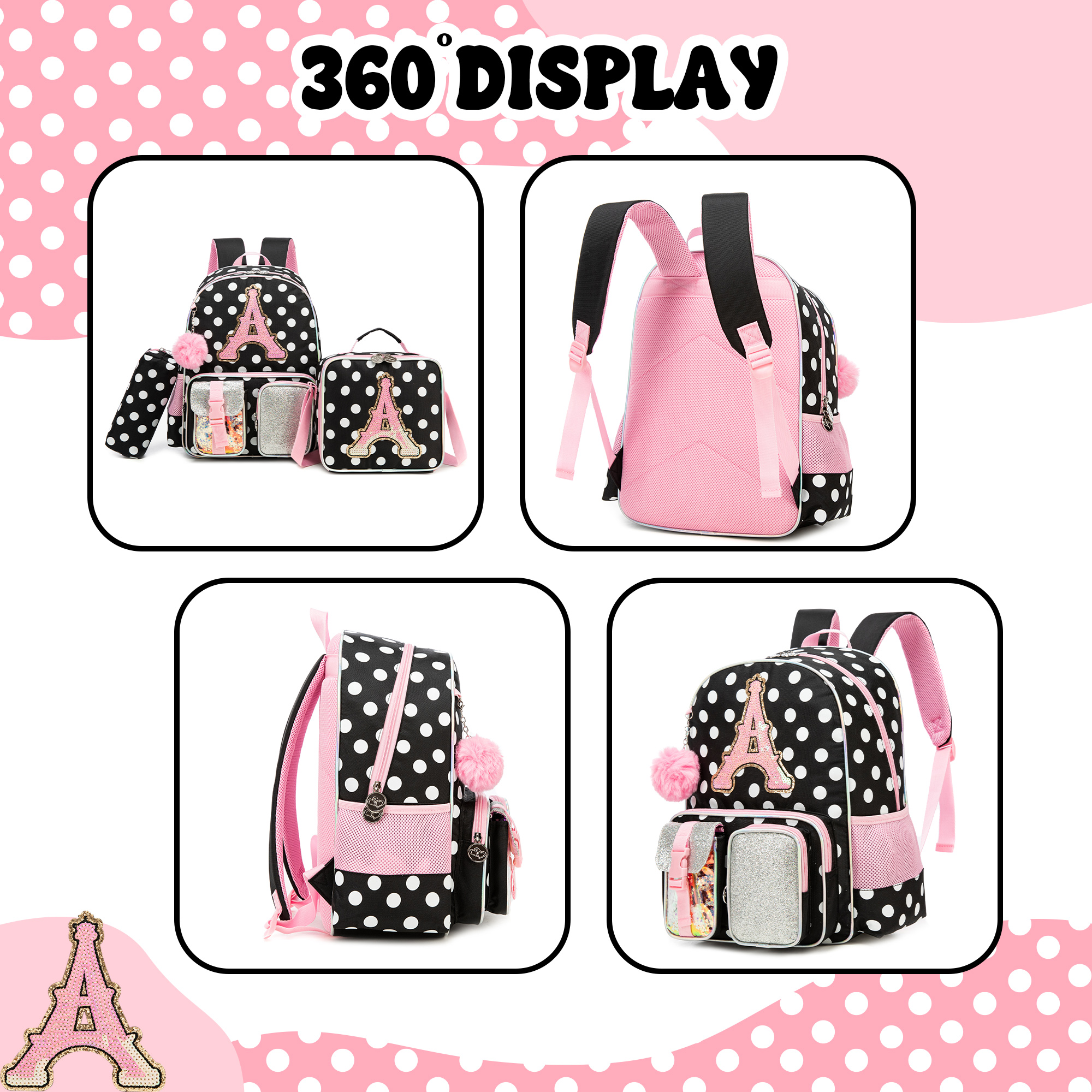 Backpack for Girls Letter Back - School Backpack Teen recensie en prijs