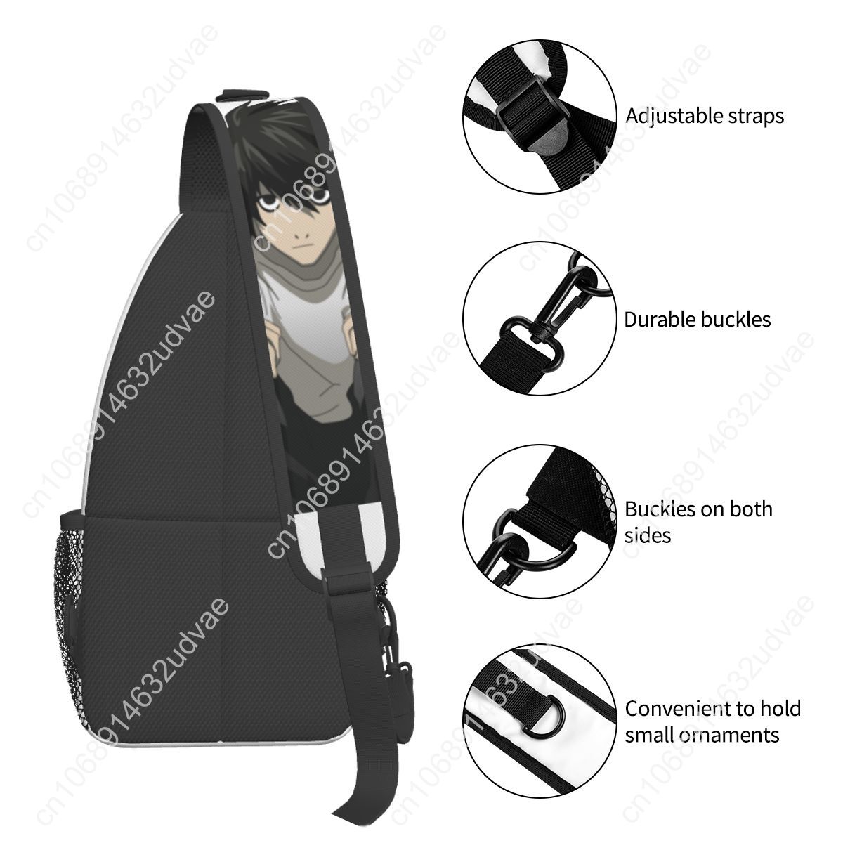 L Death Note Sling Bags Chest  - Sling Backpack Shoulder recensie en prijs