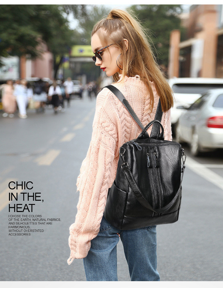 Women Soft Leather Backpack Sc - Canvas Backpack Casual recensie en prijs