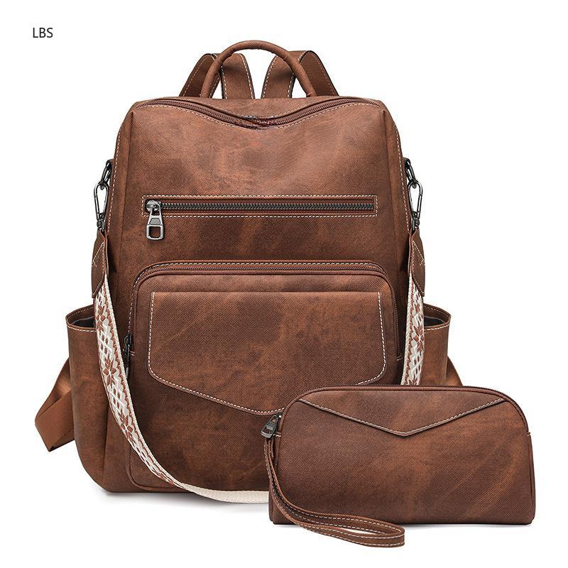 Women's PU Leather Vintage Bac - Leather Backpack Vintage recensie en prijs