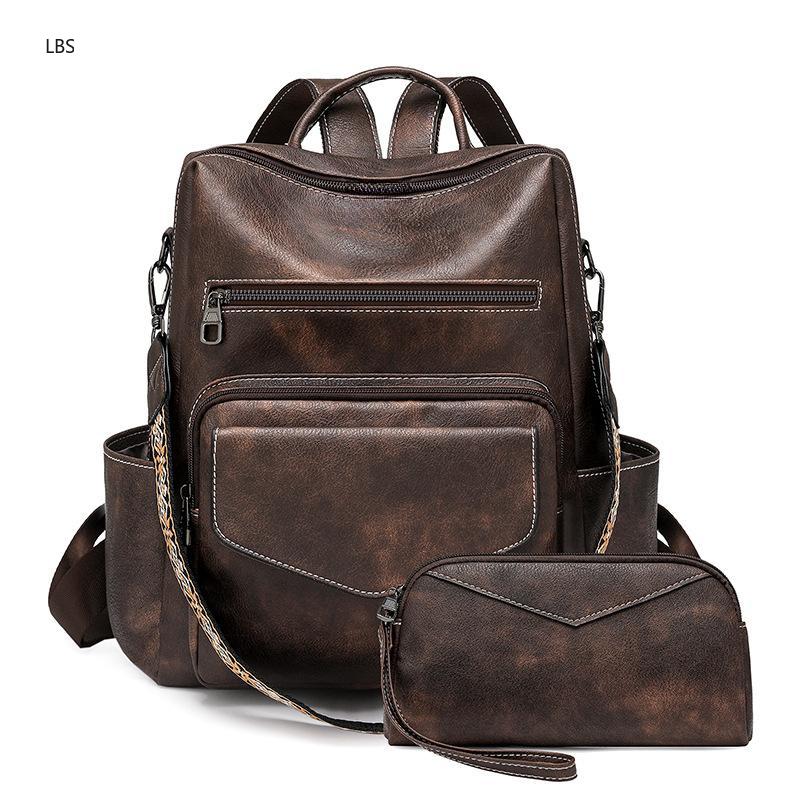 Women's PU Leather Vintage Bac - Leather Backpack Vintage recensie en prijs