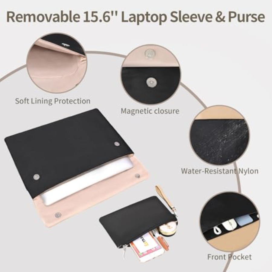 ESTARER Women's Laptop Leather - Laptop Sleeve Removable recensie en prijs