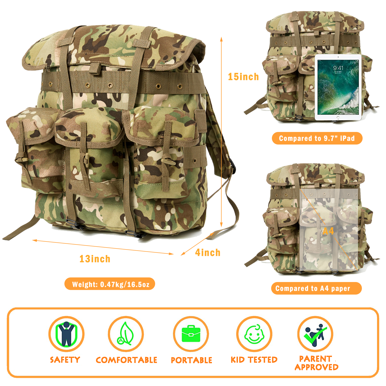 MT Mini Alice Pack for Kids, M - Rucksack Military Style recensie en prijs