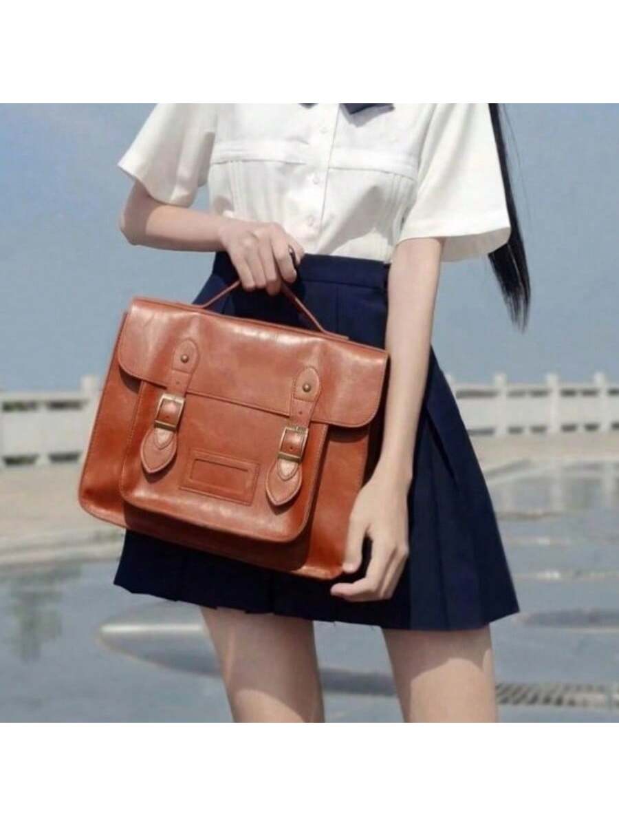 Retro British Style Satchel Ba - Leather Backpack Vintage recensie en prijs