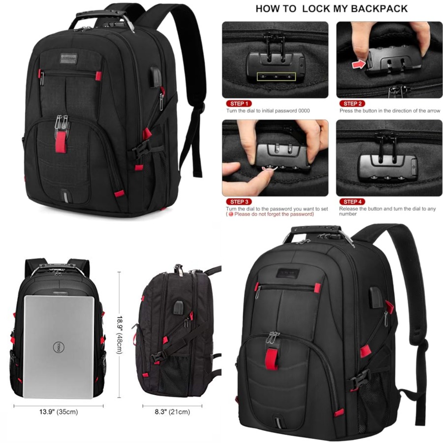 Laptop Backpack for Men Women, - Travel Backpack Anti Theft recensie en prijs