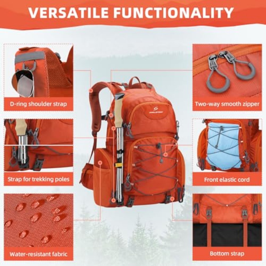 Hiking Backpack, 40L Waterproo - Hiking Backpack Waterproof recensie en prijs