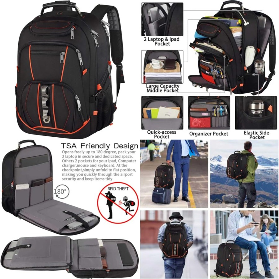 Travel Laptop Backpack, Extra  - Travel Backpack Anti Theft recensie en prijs