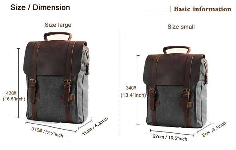 Fashion Male Backpack Leather  - Rucksack Military Style recensie en prijs
