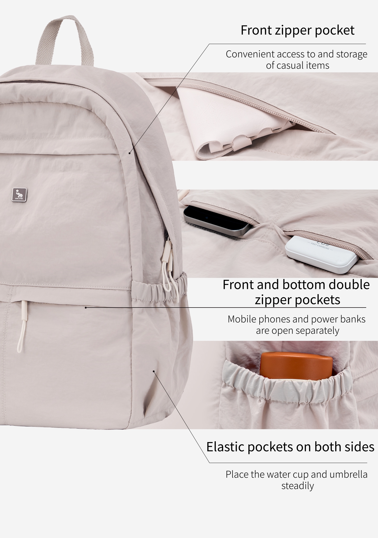 OIWAS Ultra lightweight and st - Canvas Backpack Casual recensie en prijs