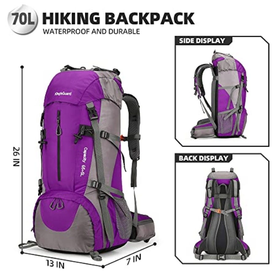 70L Hiking Backpack with Rain  - Hiking Backpack Waterproof recensie en prijs