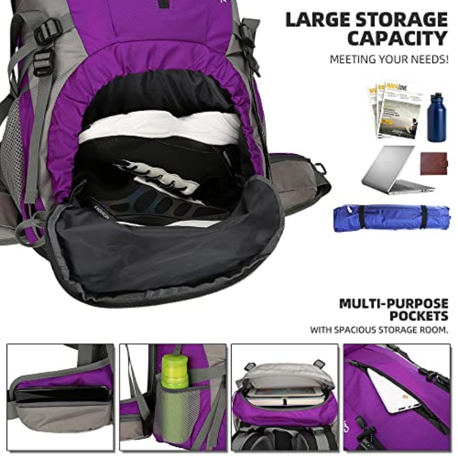 70L Hiking Backpack with Rain  - Hiking Backpack Waterproof recensie en prijs