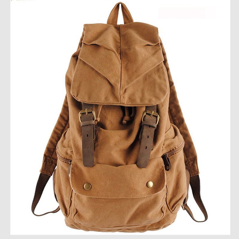 Fashion Vintage Leather milita - Rucksack Military Style recensie en prijs