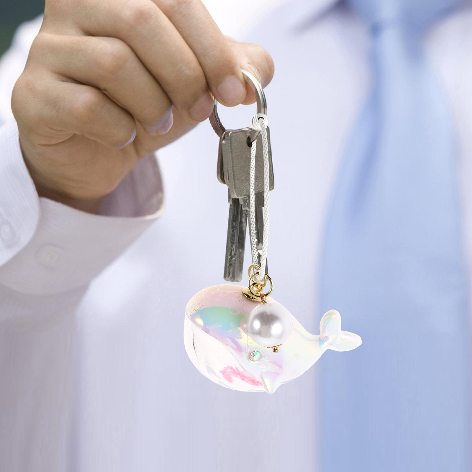 Adorable Whale Keychain Charm  - Mini Backpack Purse recensie en prijs
