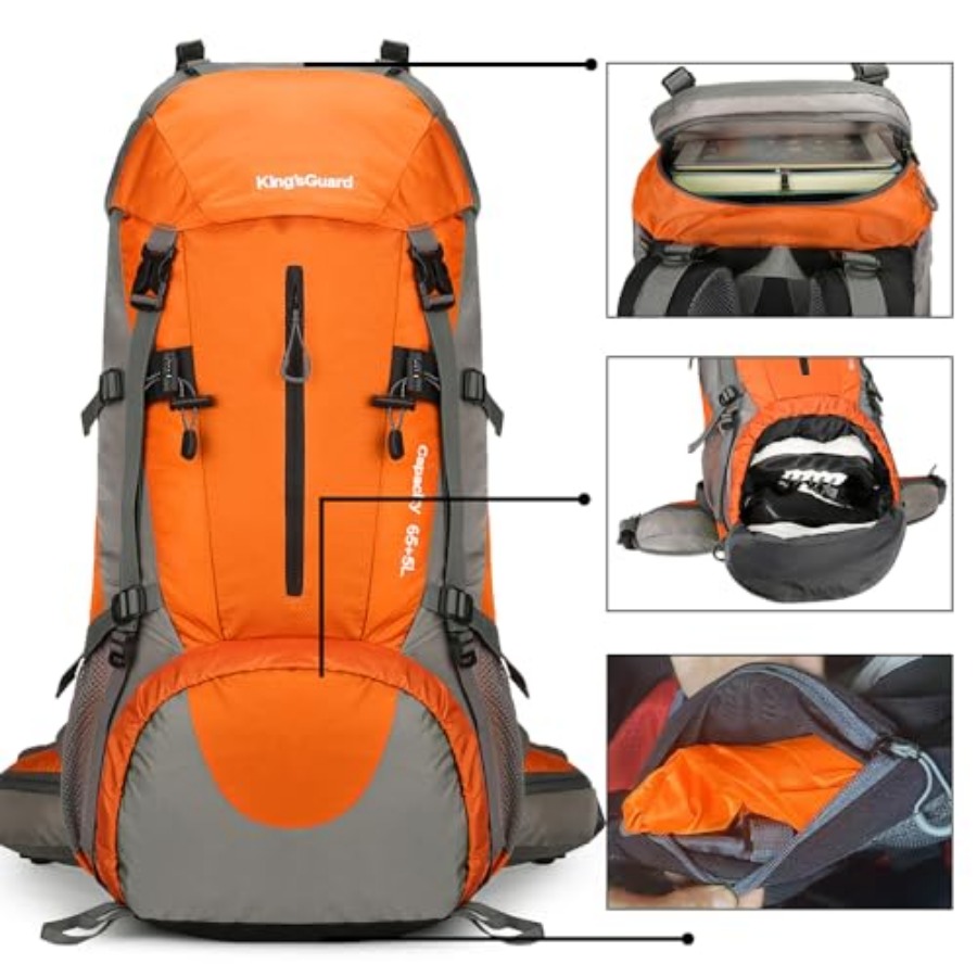 70L Hiking Backpack with Rain  - Hiking Backpack Waterproof recensie en prijs