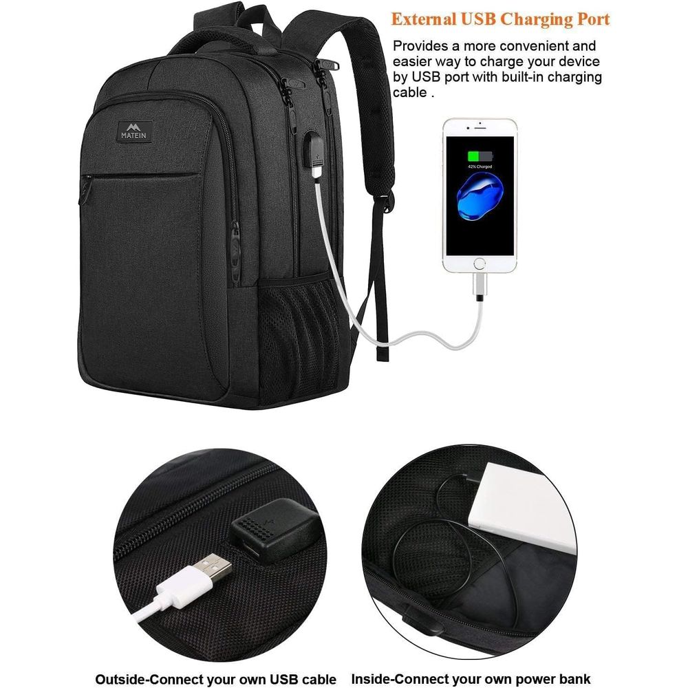 MATEIN BusinLaptop Backpack, 1 - Laptop Backpack 15.6 recensie en prijs