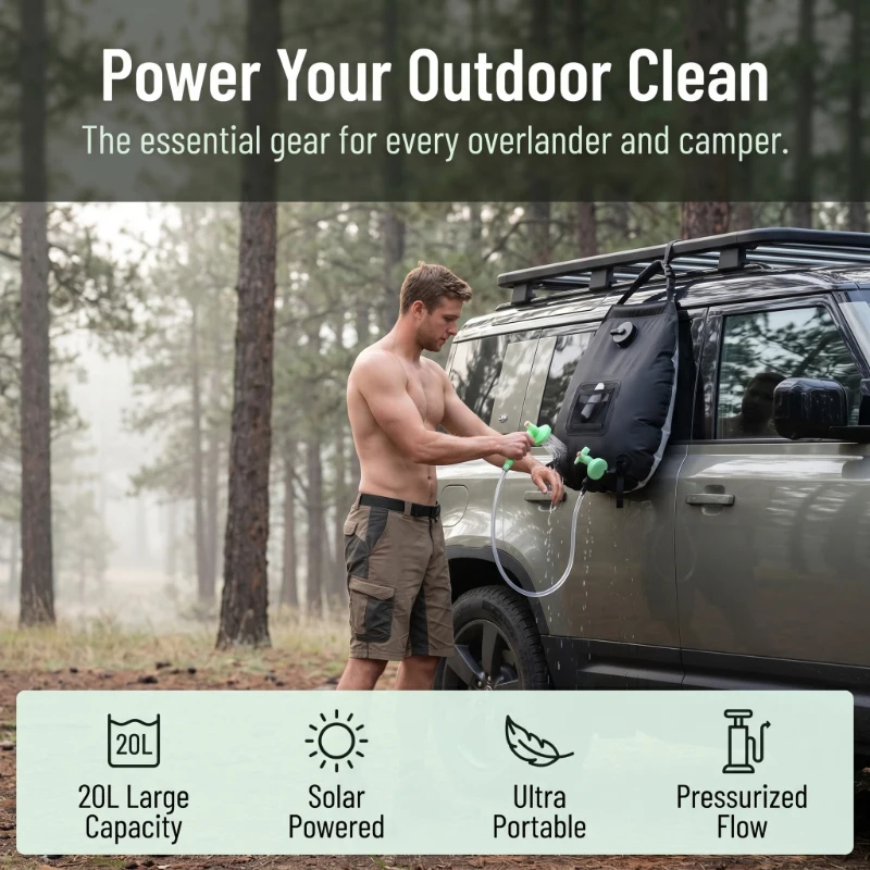 20L Solar Shower Bag Large Cap - Hydration Pack Outdoor recensie en prijs