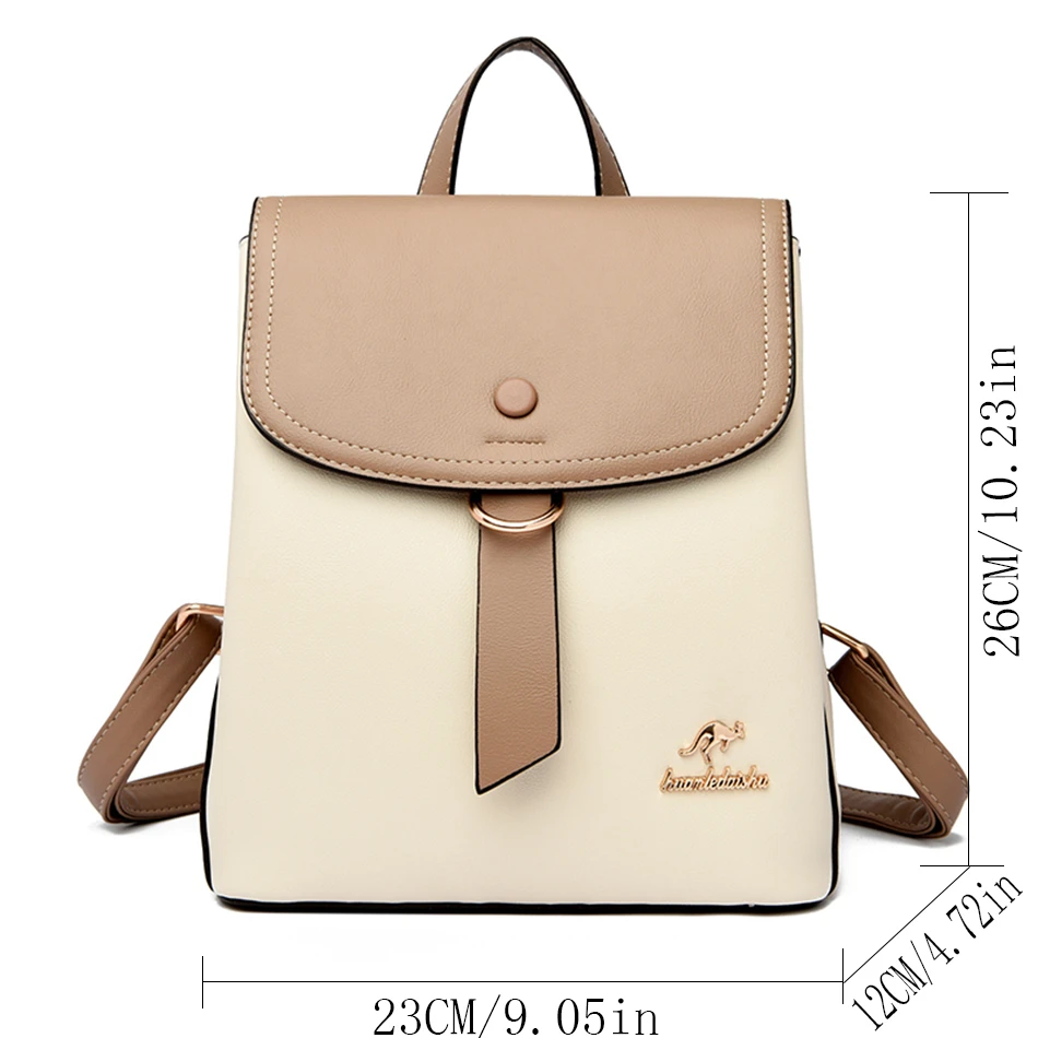 2024 High Quality Fashion Prin - Leather Backpack Vintage recensie en prijs