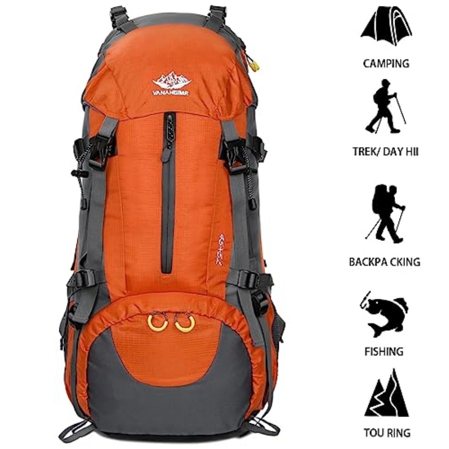 50L Hiking Backpack Men Campin - Rain Cover Backpack recensie en prijs