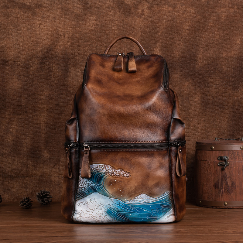 Genuine Real Soft Leather Wome - Leather Backpack Vintage recensie en prijs