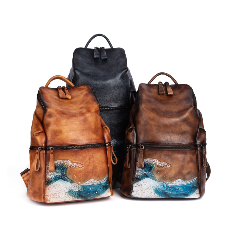 Genuine Real Soft Leather Wome - Leather Backpack Vintage recensie en prijs
