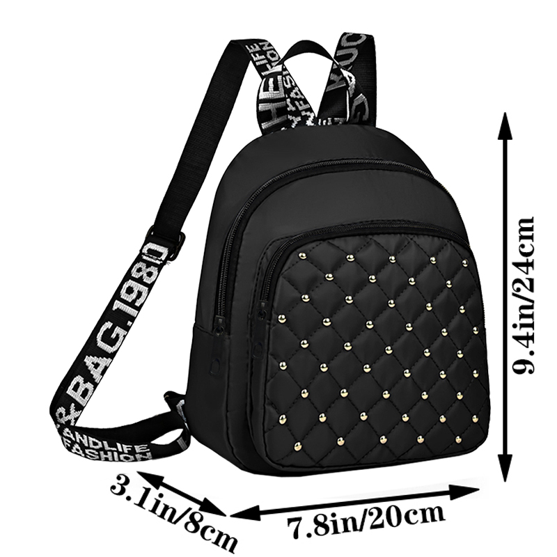 Chic Stylish Studded Backpack  - Canvas Backpack Casual recensie en prijs