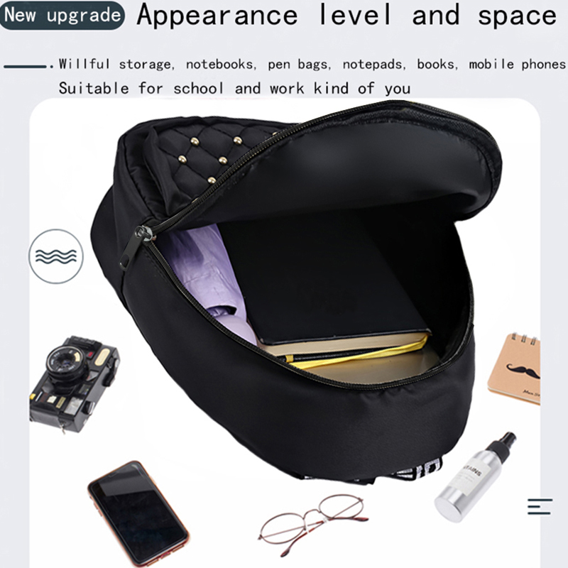 Chic Stylish Studded Backpack  - Canvas Backpack Casual recensie en prijs