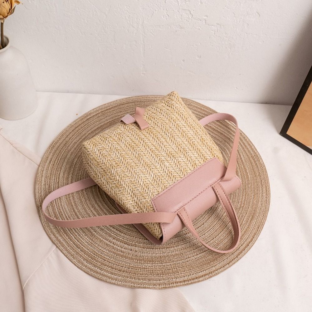Fashion PU Leather Straw Backp - Leather Backpack Vintage recensie en prijs