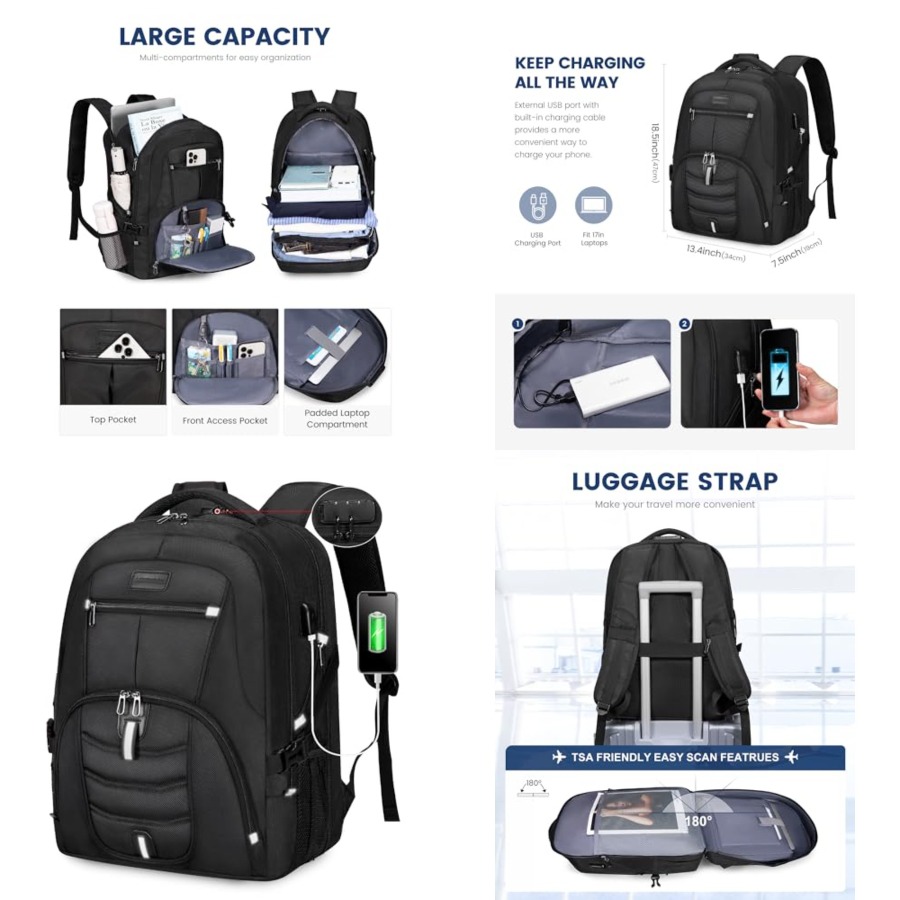 Travel Laptop Backpack Waterpr - Travel Backpack Anti Theft recensie en prijs